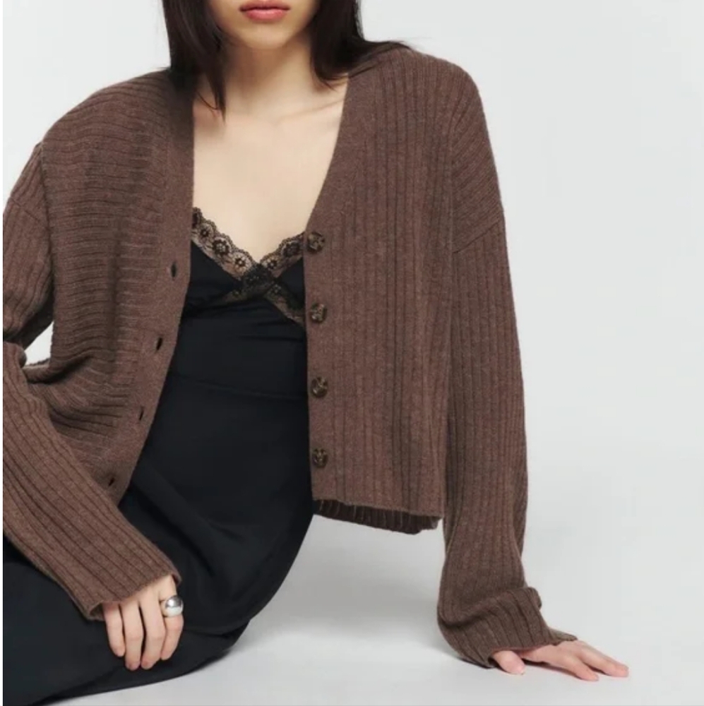 Reformation Trieste Wool Cardigan